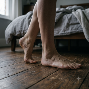 The first step out of bed